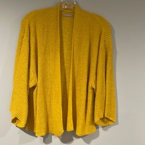 Anthropologie cropped cardigan sweater shawl with bell sleeves